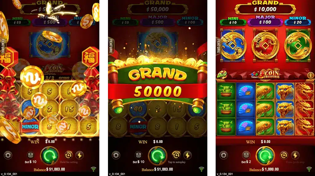 3 Coins 100Casino Bonus